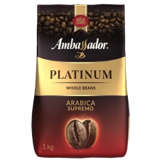 Кофе в зернах Ambassador Platinum, пакет, 1кг