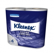 Бумага туалетная Kimberly-Clark Kleenex 4-слойная, 19, 2м/рул., 4шт., тиснение, белая