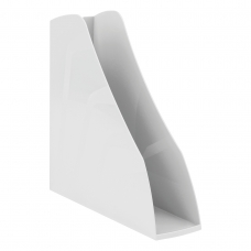 Лоток для бумаг вертикальный СТАММ Вектор, белый, ширина 80мм
