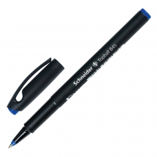 Ручка-роллер SCHNEIDER Topball 845, СИНЯЯ, корпус черный, узел 0,5 мм, линия письма 0,3 мм, 184503