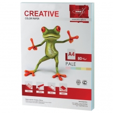 Бумага CREATIVE color Креатив, А4, 80 г/м2, 250 л. 5 цв. х 50 л., цветная пастель, БПpr-250r