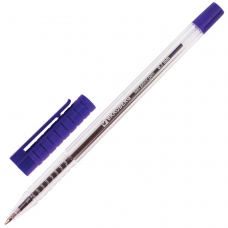 Ручка шариковая BRAUBERG Flash, СИНЯЯ, корпус прозрачный, узел 0,7 мм, линия письма 0,35 мм, BP183