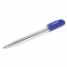 Ручка шариковая автоматическая STAFF Basic BPR-243, СИНЯЯ, корпус прозрачный, узел 0,8 мм, линия письма 0,4 мм, 141673 купите по выгодной цене