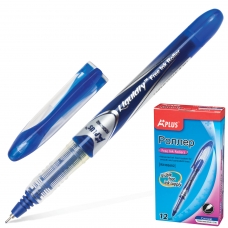 Ручка-роллер BEIFA Бэйфа A Plus, СИНЯЯ, корпус с печатью, узел 0,5 мм, линия письма 0,33 мм, RX302602-BL