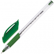 Ручка шариковая масляная BRAUBERG Extra Glide GT, ЗЕЛЕНАЯ, трехгранная, узел 0,7 мм, линия письма 0,35 мм, OBP139