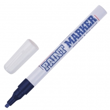 Маркер-краска лаковый paint marker MUNHWA Slim, 2 мм, ЧЕРНЫЙ, нитро-основа, алюминиевый корпус, SPM-01