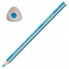 Карандаш цветной утолщенный STAEDTLER Noris club, 1 шт., трехгранный, грифель 4 мм, голубой, 1284-30