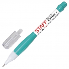 Ручка-корректор STAFF, 6 мл, металлический наконечник, 225213