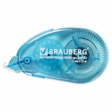 Корректирующая лента BRAUBERG Maxi, увеличенная длина 5 мм х 25 м, белый/синий корпус, блистер, 225592