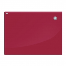 Доска стеклянная магнитно-маркерная 60x80 см, красная, OFFICE, 2х3 Польша, TSZ86 R