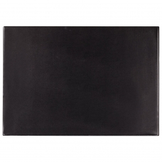 Коврик-подкладка настольный для письма BRAUBERG, 380х590 мм, с прозрачным карманом, черный, 236774