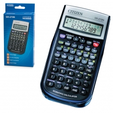 Калькулятор CITIZEN инженерный SR-270N, 236 функций, 10+2 разрядов, питание от батарейки, 154х80 мм, сертифицирован для ЕГЭ