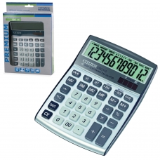 Калькулятор CITIZEN настольный CDC-112WB, 12 разрядов, двойное питание, 120x72 мм