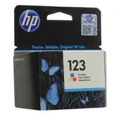 Картридж струйный HP F6V16AE Deskjet 2130, №123, цветной, оригинальный, ресурс 100 стр.