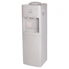 Кулер для воды SONNEN FSE-02, напольный, электронное охлаждение/нагрев, шкаф, 2 крана, бежевый, 453977