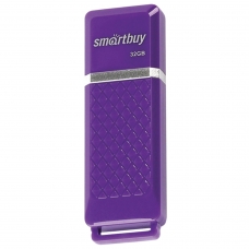 Флэш-диск 32 GB, SMARTBUY Quartz, USB 2.0, фиолетовый, SB32GBQZ-V