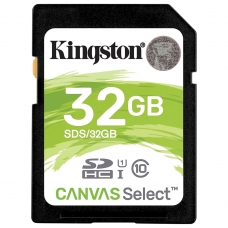 Карта памяти SDHC 32GB KINGSTON Canvas Select Plus UHS-I U1, 100 Мб/сек class 10, SDS2/32GB, SDS/32GB
