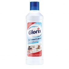 Средство для мытья пола 1 л, GLORIX Глорикс Свежесть Атлантики, дезинфицирующее