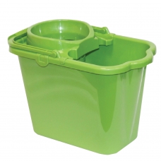 Ведро 9,5 л, с отжимом сетчатый, пластиковое, цвет зеленый, моп 602584, -585, IDEA, М 2421