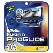 Сменные кассеты для бритья 4 шт., GILLETTE Жиллет Fusion ProGlide, для мужчин