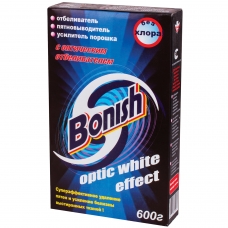 Средство для удаления пятен 600 г, BONISH Бониш Optic white effect, без хлора