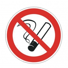 Знак запрещающий Запрещается курить, круг, диаметр 200 мм, самоклейка, 610001/Р 35