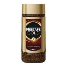 Кофе молотый в растворимом NESCAFE Нескафе Gold, сублимированный, 95 г, стеклянная банка, 12135507