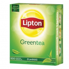 Чай LIPTON Липтон Clear Green, зеленый, 100 пакетиков с ярлычками по 1,3 г, 65415224