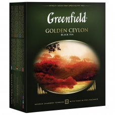Чай GREENFIELD Гринфилд Golden Ceylon, черный, 100 пакетиков в конвертах по 2 г, 0581