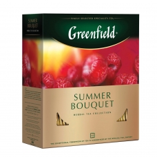 Чай GREENFIELD Гринфилд Summer Bouquet Летний букет, травяной, 100 пакетиков в конвертах по 2 г, 0878-09