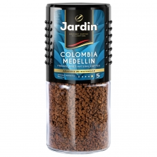 Кофе растворимый JARDIN Жардин Colombia Medellin, сублимированный, 95 г, стеклянная банка, 0627-14
