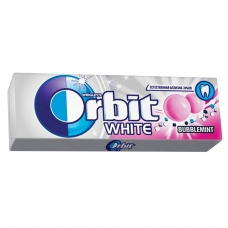 Жевательная резинка ORBIT Орбит Белоснежный Bubblemint, 10 подушечек, 13,6 г, 46141538
