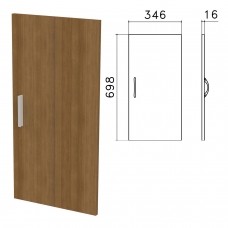 Дверь ЛДСП низкая Канц, 346х16х698 мм, цвет орех пирамидальный, ДК32.9