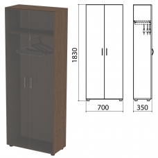 Шкаф каркас для одежды Канц 700х350х1830 мм, цвет венге, ШК40.16.2