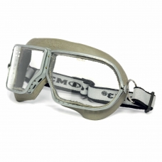 Очки защитные закрытые РОСОМЗ ЗП1 Patriot, прозрачные, прямая вентиляция, металлический держатель в корпусе из резины, минеральные стекла, 30110