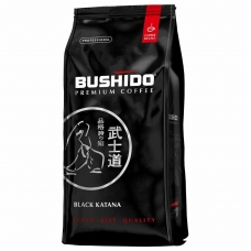 Кофе в зернах BUSHIDO Black Katana, натуральный, 1000 г, 100% арабика, вакуумная упаковка, BU10004008