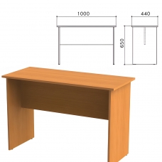 Стол приставной Фея, 1000х440х650 мм, цвет орех милан, СФ04.5