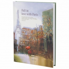 Ежедневник недатированный А5 (145х215 мм), ламинированная обложка, 128 л., STAFF, Love in Paris, 113531