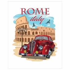 Картина по номерам 40х50 см, ОСТРОВ СОКРОВИЩ Все дороги ведут в Рим, на подрамнике, акрил, кисти, 663344