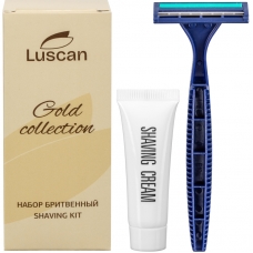 Набор бритвенный Luscan Gold Collection картон, 200шт/наб