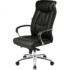 Кресло BN_Fc_Руководителя Echair-534 TL кожа черная, хром