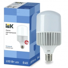 Лампа светодиодная IEK HP LLE-HP-100-230-65-E40 100Вт 230В 6500К E40 Лампа светодиодная IEK HP LLE-HP-100-230-65-E40 100Вт 230В 6500К E40