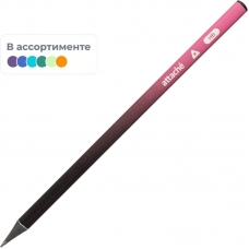 Карандаш чернографитный Attache Градиент, трехгран,черн.дер.,б/ласт,ассорти Карандаш чернографитный Attache Градиент, трехгран,черн.дер.,б/ласт,ассорти