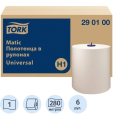 Полотенца бумажные в рулонах 1-сл. Торк Матик 6рул/уп 290100
