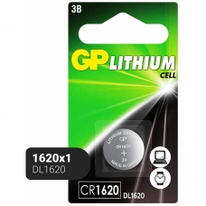 Батарейка GP Lithium CR1620 бл/1шт, CR1620-7C1 Батарейка GP Lithium CR1620 бл/1шт, CR1620-7C1