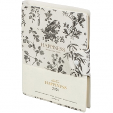 Ежедневник датированный 2025 IF 14х20см 160л. на спир Happiness I1545/black