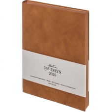 Ежедневник датированный 2025 IF 14х20см 176л. мягк 365days I1617/dark-brown