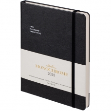 Ежедневник датированный 2025 IF 14х20см 176л. Monochrome I1610emb/black