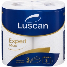 Полотенца бумажные Luscan Expert Max 3сл, 2рул/уп, 18м