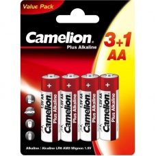 Батарейка Camelion Plus Alkaline 3+1 LR6 (3+1LR6-BP,1.5В) 4шт/бл